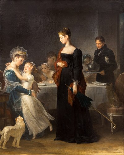 Ziyaret,1810 (tuval üzerine yağlıboya) by Marguerite Gerard