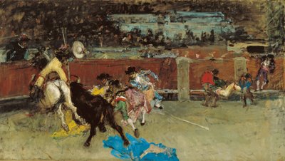Boğa güreşi. Yaralı Pikador by Marià Fortuny