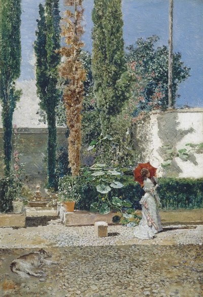 Fortunys evinin bahçesi, 1872 by Marià Fortuny
