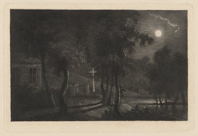 Moonlight tarafından Lakeside Şapeli by Maria Anna Fischer