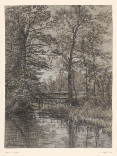 Ormandaki gölet by Maria Bilders van Bosse (signed by artist)