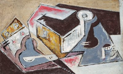 Kübist Kompozisyon; Kompozisyon Kübiste, c.1918 (tuval üzerine yağlı boya) by Maria Blanchard
