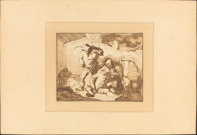 köylü sahnesi by Maria Catharina Prestel after Isack van Ostade