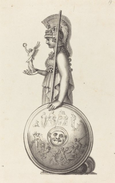 Minerva, Phidas tarafından by Maria Denman after John Flaxman