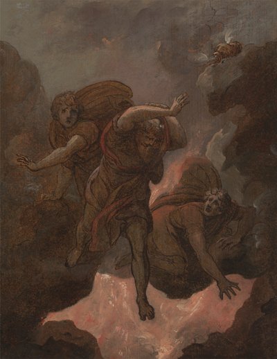 Korah, Datan ve Abiram'ın Yargısı by Maria Hadfield Cosway
