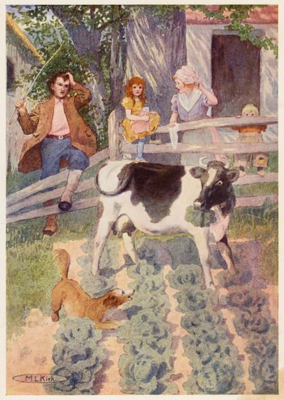 Rip Van Winkle hikayesi için illüstrasyon (renkli taş baskı) by Maria Louise Kirk