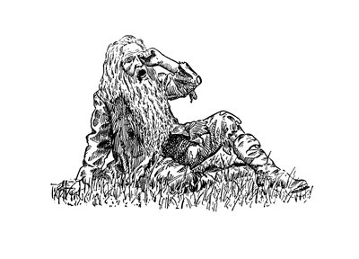 Rip Van Winkle (taş baskı) by Maria Louise Kirk