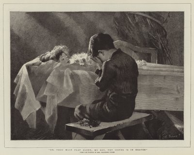 Git yalnız oynamalısın oğlum, kız kardeşin cennette by Marianne Stokes