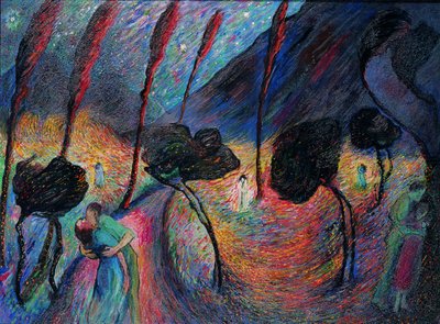 Aşk Döngüsü, c. 1917. by Marianne von Werefkin