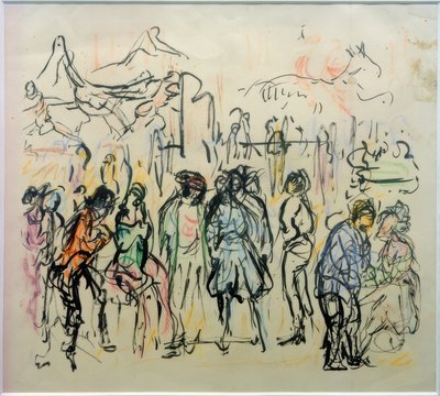 karnaval sahnesi by Marianne von Werefkin
