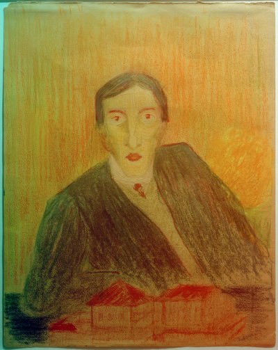Mimari model ile portre by Marianne von Werefkin