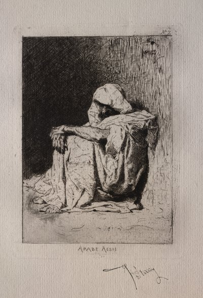 Oturan Arap by Mariano Fortuny y Marsal