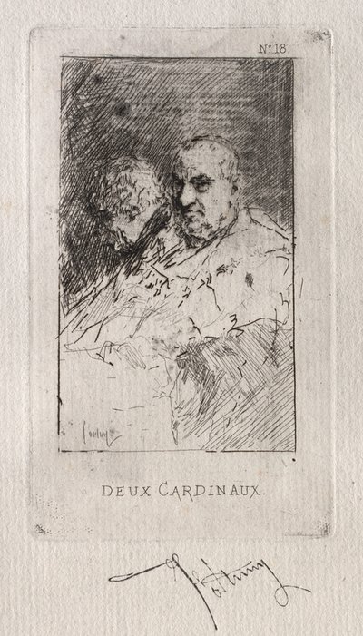 iki kardinal by Mariano Fortuny y Marsal