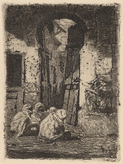 Tánger (Oturan Araplar) by Marià Fortuny