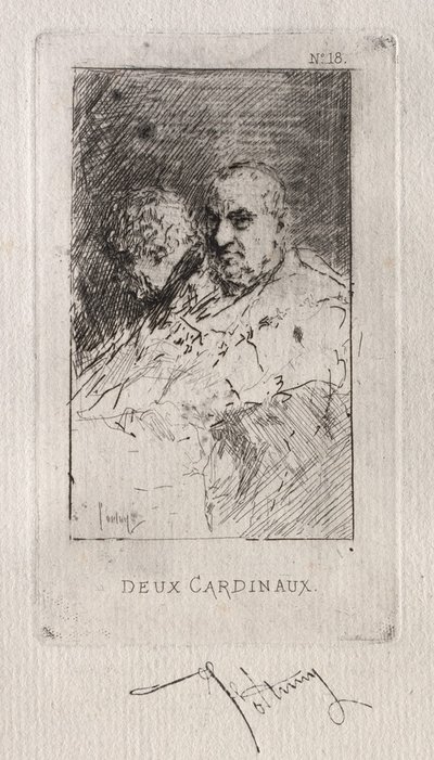 Kardinal Deaux. by Mariano José María Bernardo Fortuny y Carbó
