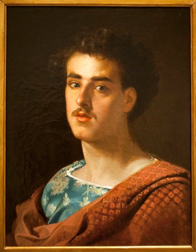 Otoportre - Resim Mariano Fortuny (1838-1874), Tuval Üzerine Yağlıboya, yaklaşık 1858 - Katalonya Ulusal Sanat Müzesi, Barselona (İspanya) by Mariano Fortuny y Madrazo