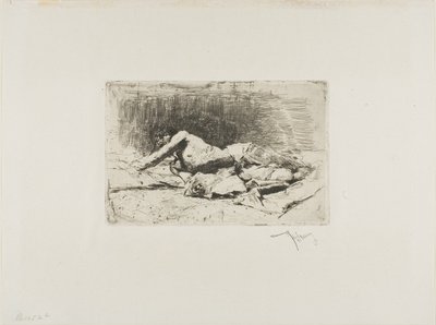 Yuvarlanan Adam by Mariano Fortuny y Marsal