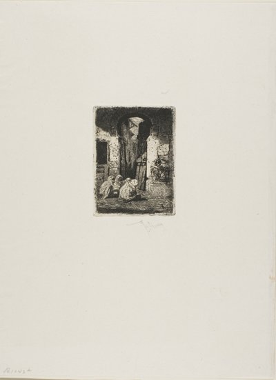 Tanca, Oturan Araplar by Mariano Fortuny y Marsal