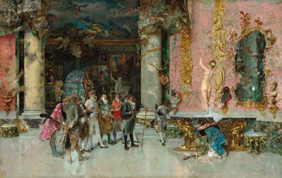 Model Seçimi, c.1866-74 (panelde yağlı boya) by Mariano José María Bernardo Fortuny y Carbó