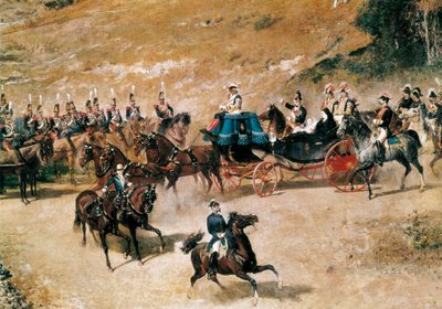 Kraliçe María Cristina ve kızı Isabel II, 1837