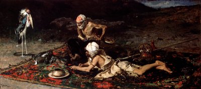 Yılan Oynatıcılar, 1870. by Mariano José María Bernardo Fortuny y Carbó