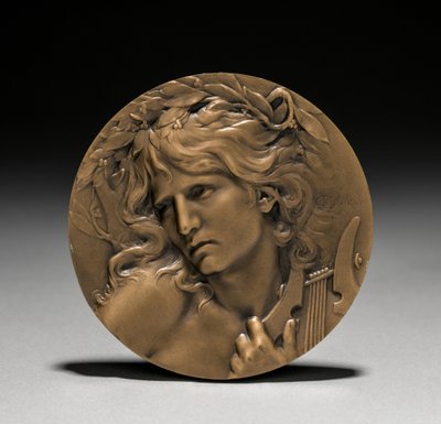 Fransız Hükümeti tarafından Loïe Fuller'a Verilen Madalya: Yeraltı Dünyasının Girişinde Orpheus (ön yüzde) by Marie Alexandre Lucien Coudray