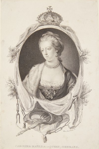 Caroline Mathilde'nin Portresi by Marie Anne Bourlier