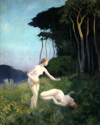 Orman Perileri (tuval üzerine yağlı boya) by Marie Auguste Emile Rene Menard