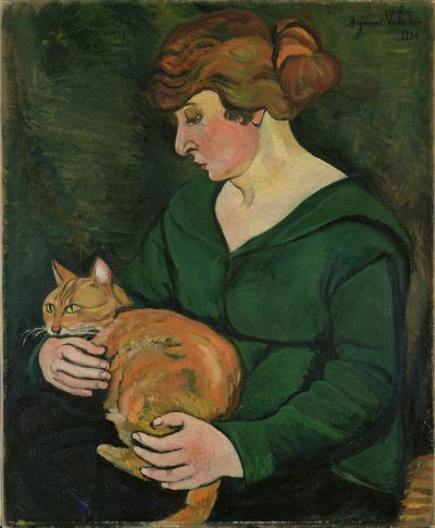 Louison ve Raminou, 1920 by Marie Clementine (Suzanne) Valadon