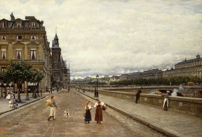 Seine Boyunca Sabah Erken, by Marie Francois Firmin Girard