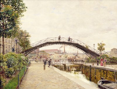 Saint-Martin Kanalı by Marie Francois Firmin Girard