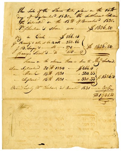 1831 Kasım by Marie Therese Cerre Chouteau