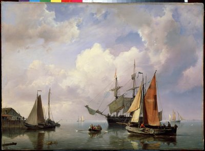 Deniz manzarası. (Bir deniz manzarası). Denizci Adrian Koekkoek