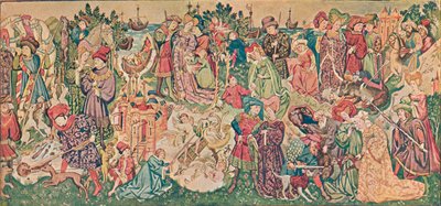 Hardwicke Goblenlerinden birinin suluboya çizimi, c1902 by Marion Reid