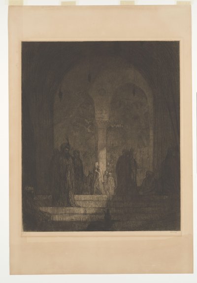 Bir caminin sundurma by Marius Bauer (signed by artist)
