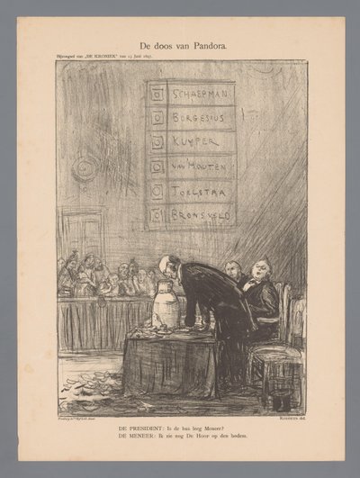 Pandora'nın Kutusu (nesne üzerindeki başlık) by Marius Bauer