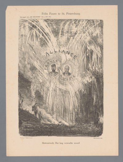 Félix Faure te St. Petersburg (nesne üzerindeki başlık) by Marius Bauer