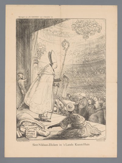 Sint-Niklaas-Zilcken in 's Lands Kunst-Huis (nesnedeki başlık) by Marius Bauer
