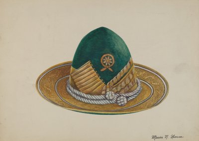 İspanyol Güneybatısı: Şapka, c. 1937. by Marius Hansen