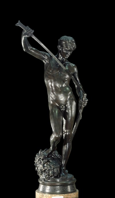 David Bronz Heykeli, Antonin Mercia (1845-1916) Paris, Musee d