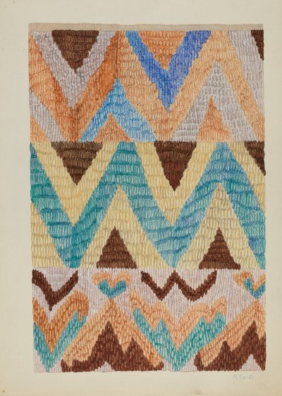 Colcha Yatak Örtüsü, c. 1937. by Marjery Parish