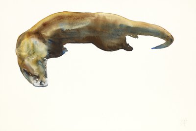 Altın, kağıt üzerine sulu boya (2014) by Mark Adlington