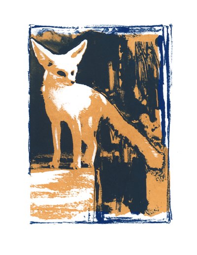 Küçük Çöl Tilkisi, 2015, (ekran baskısı) by Mark Adlington