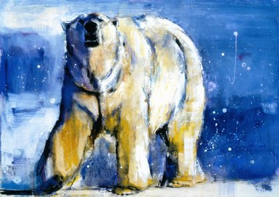 Northern Lights, 1998 (kağıt üzerinde karışık teknik) by Mark Adlington