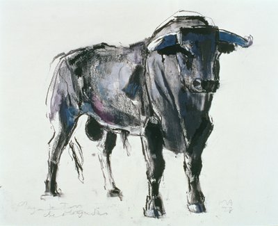 Plaza de Toros de Miajadas, 1998 (kağıt üzerinde karışık teknik) by Mark Adlington