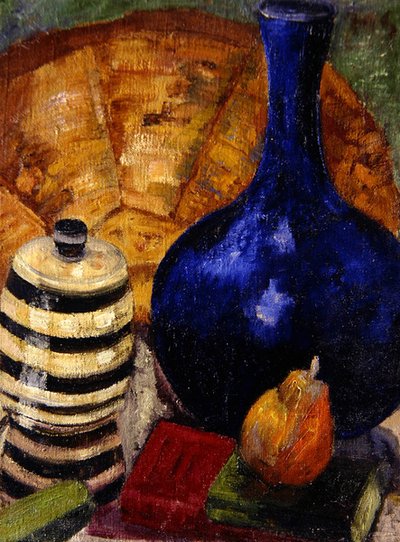 Natürmort (tuval üzerine yağlı boya) by Mark Gertler