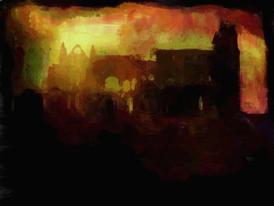 Whitby Manastırı - gün batımı by Mark Gordon