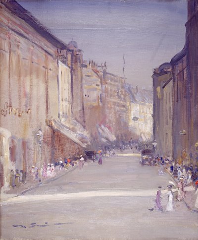 Commercial Street, Leeds (tuval üzerine yağlı boya) by Mark Senior