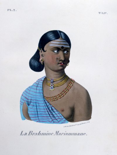 Brahman Mariamman, 1828. by Marlet et Cie