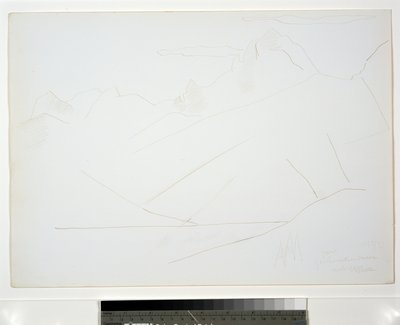 Bulutlu Dağ Manzarası by Marsden Hartley